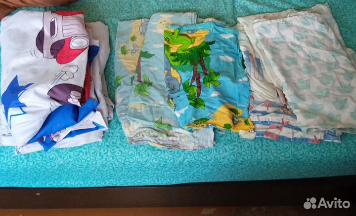 Детское постельное бельё бу