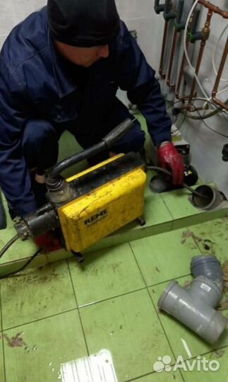 Прочистка канализации, устранение засоров