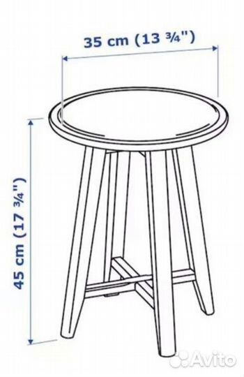Журнальный столик Икеа белый