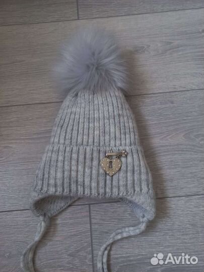 Шапка зимняя для девочки 47- 50