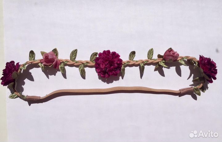 Полоска на голову с цветами