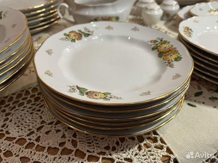 Сервиз столовый 35 предметов СССР Рига