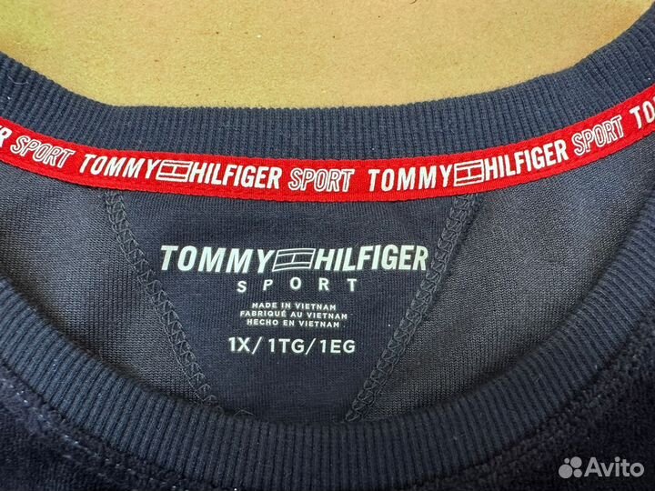 Tommy Hilfiger толстовка свитшот бархатный 54+