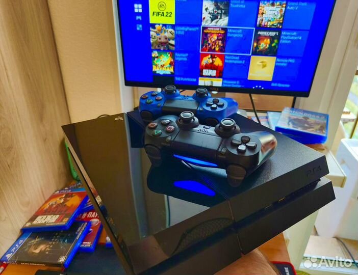 Прошитая Ps4 Pro Sony Ps4 Slim + игры GTA 5 RDR2