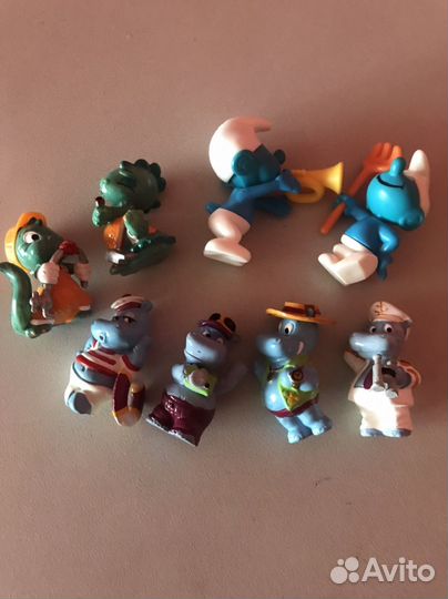 Киндеры 90-х лягушки бегемоты дино цирковые звери