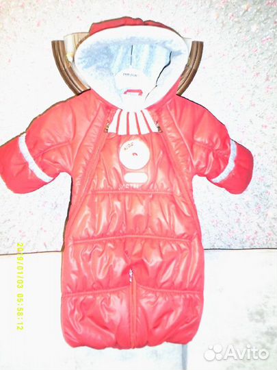 Комбинезон зимний р-р. 62-68 для девочки artel