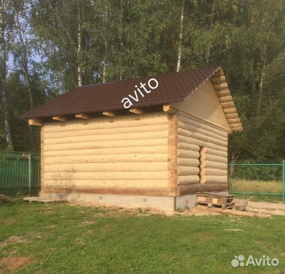 Сруб бани со сборкой