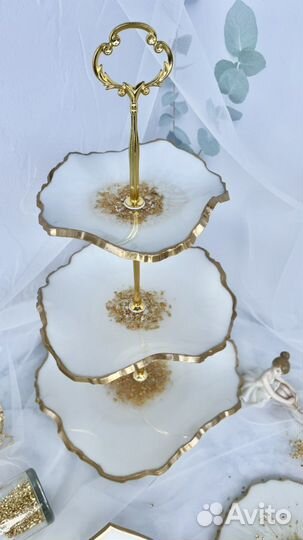 Эпоксидная смола Этажерка Панно Подстаканники