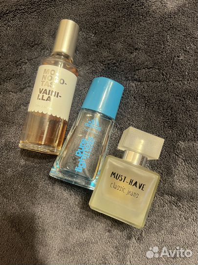 Духи 3 шт разные ароматы б/у
