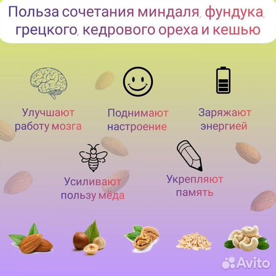 Орехи в меду (ассорти)