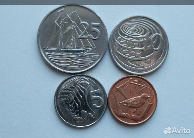 Каймановы острова набор 4 монеты