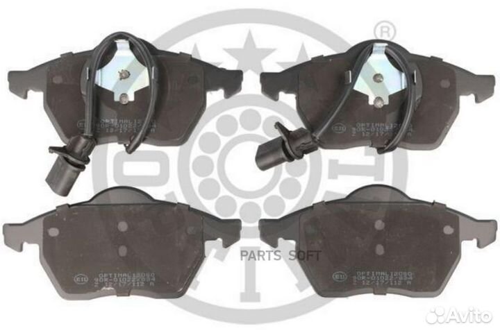 Optimal BP12080 Комплект передних тормозных колодо