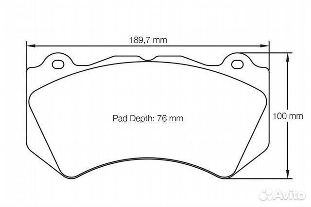 Pagid Колодки тормозные Ferrari передние, состав R