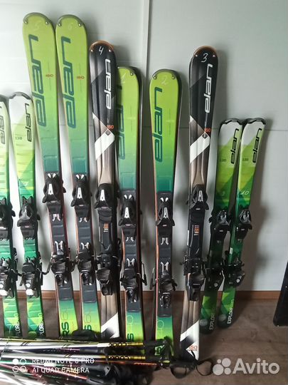 Горные лыжи и борды комплектами