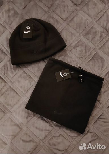 Шапка мужская+снуд (флис)