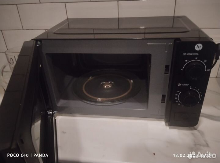 Микроволновка черная новая