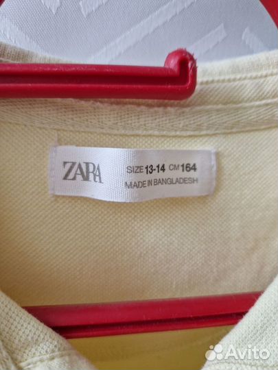 Рубашка поло подростковая 164 zara хлопок