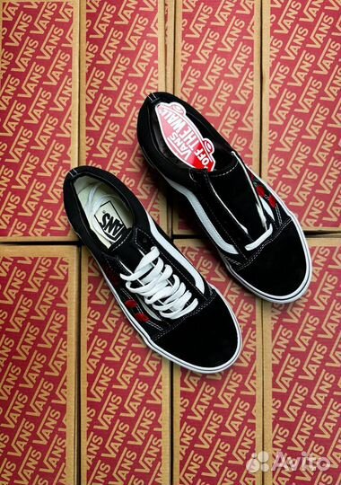 Кроссовки Vans Old Skool Red Rose