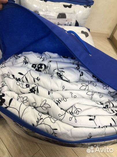 Постельное белье с одеялом семейное