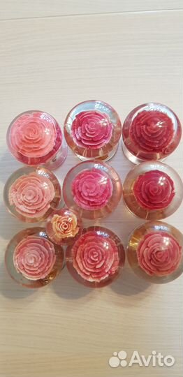 Ручки дверные с розами СССР из оргстекла