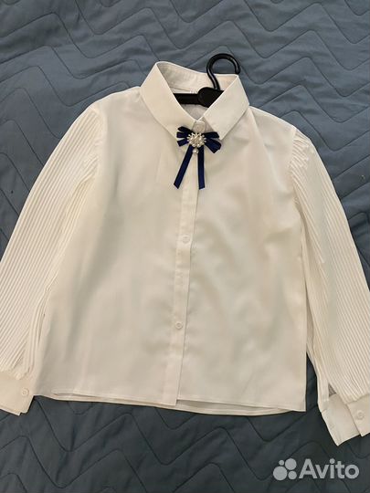 Школьная блузка для девочки 7-8 лет новая с биркой