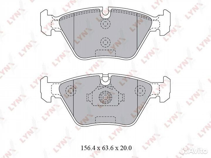 Колодки тормозные передние BMW 3(E46) 2.5-3.0 99-05 / X3(E83) 2.0-3.0 04 / Z4 3.0 06