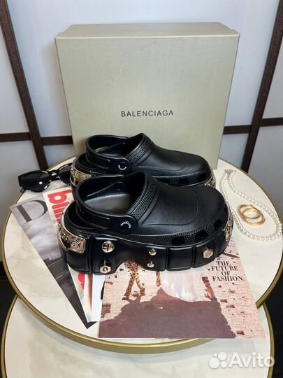 Crocs Крокс Balenciaga леопардовые