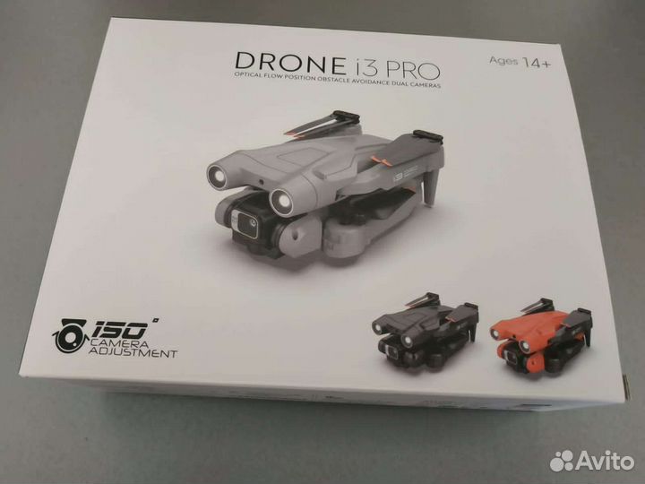 Квадрокоптер дрон i3Pro 2камеры 3акб