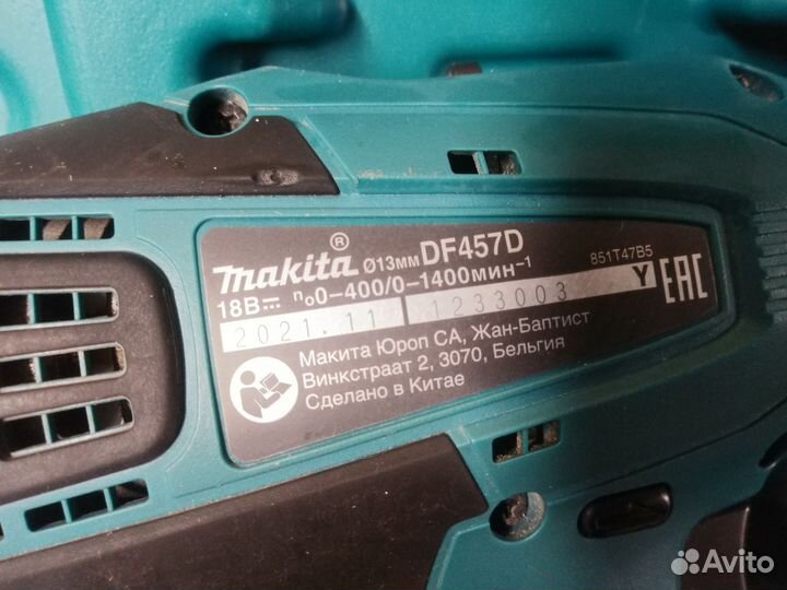 Шуруповерт makita 18v