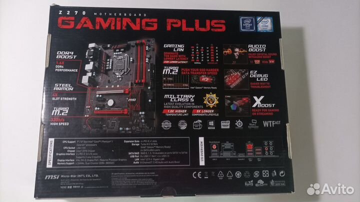 Msi z270 gaming plus + i7-6700k