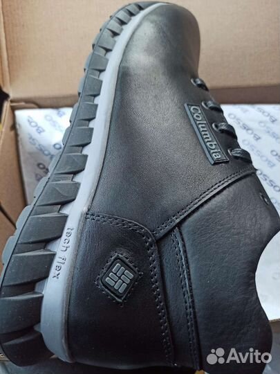 Columbia натуральная кожа на флисе