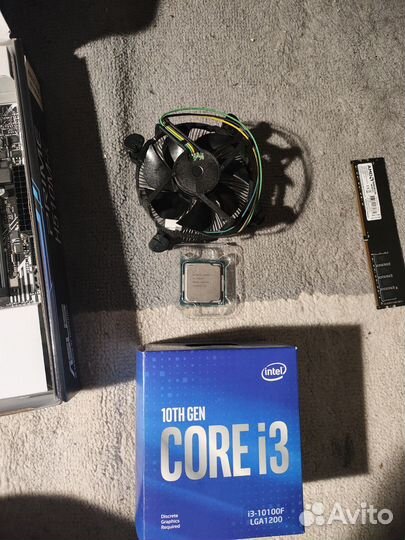 Комплект: мат плата процессор и оперативка