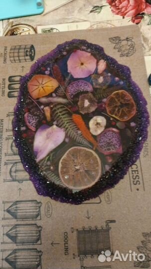 Поднос из эпоксидной смолы