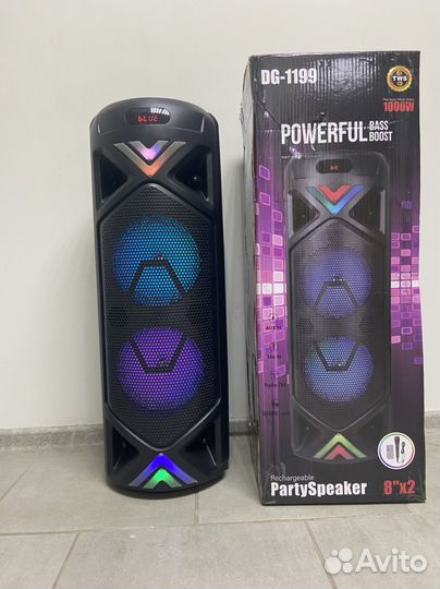 Большая портативная колонка 100ватт