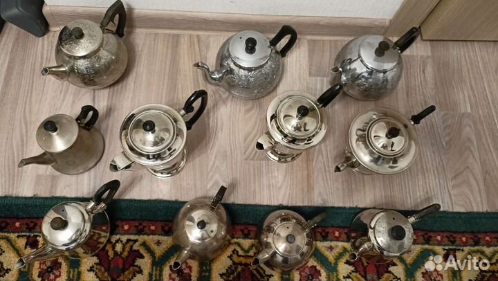 Чайник заварочный СССР мельхиор