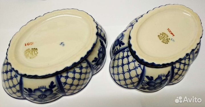 Винтажные конфетницы, сахарницы. Гжель