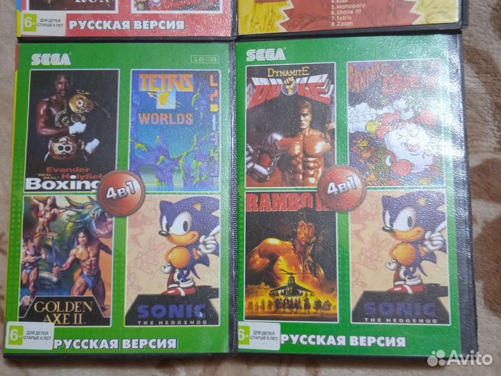 Катриджи Sega в ассортименте (Новые, Сборники игр)