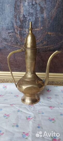 Винтажный Бронзовый кувшин