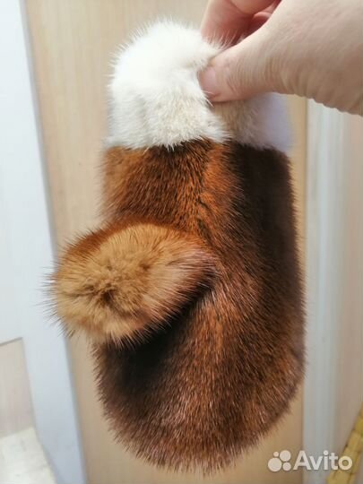 Варежки норка новые 8-13лет