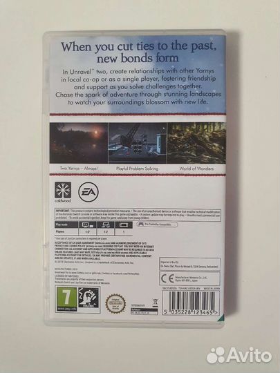 Unravel two nintendo switch