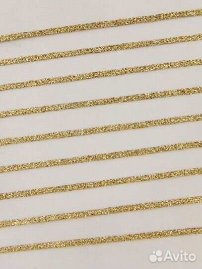 Тесьма декоративная люрексная золотая серебряная