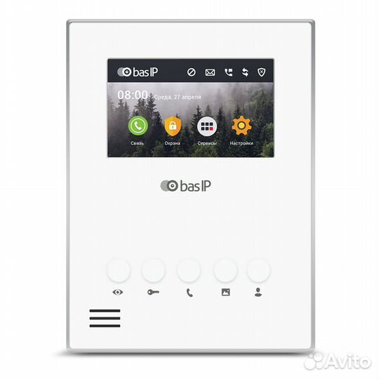 AU-04LA white bas-ip видеодомофон