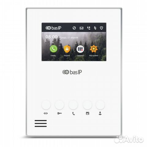 AU-04LA white bas-ip видеодомофон