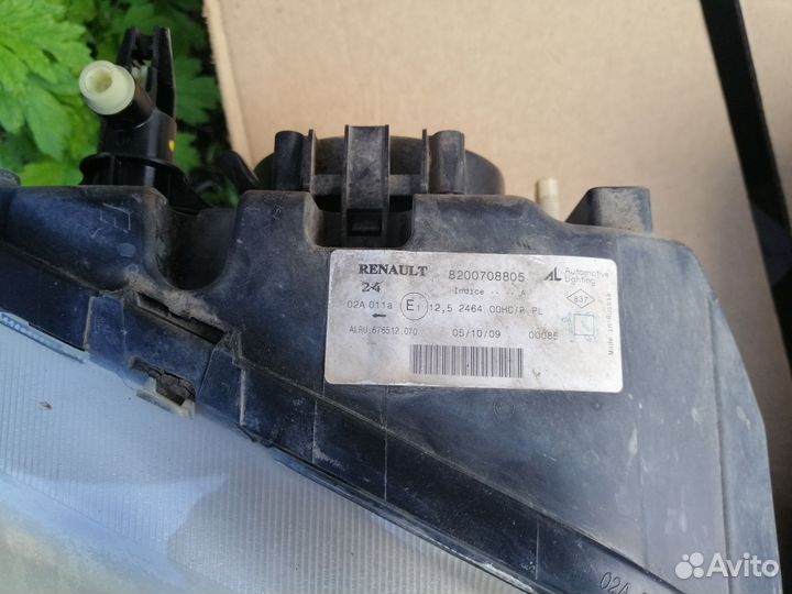 Фары на renault logan 1