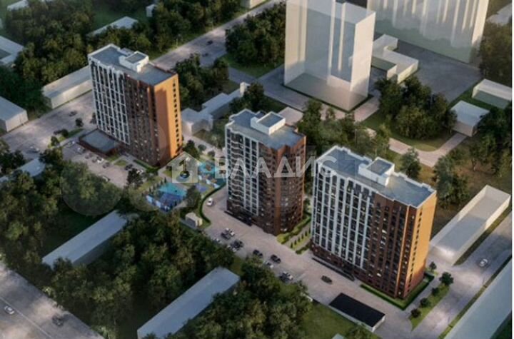 1-к. квартира, 39,6 м², 6/15 эт.