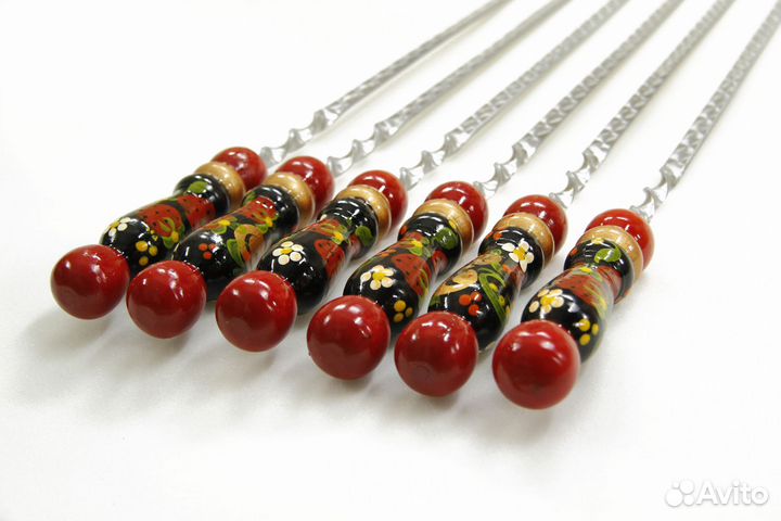 6 шампуров - Хохлома в чехле