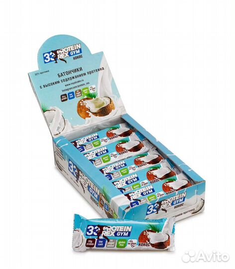 Протеиновый батончик Protein Rex GYM, кокос, 60 г