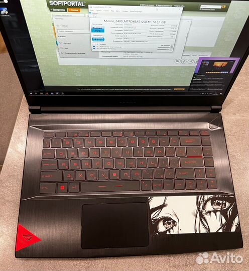 Игровой ноутбук i7-11800H MSI gf63 11uc-225xru