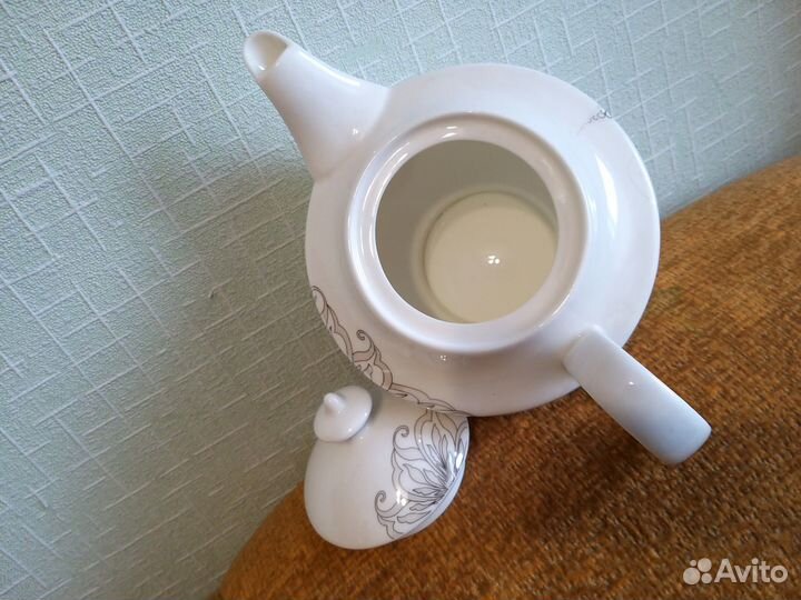 Большой заварочный чайник 1 Л китайский фарфор