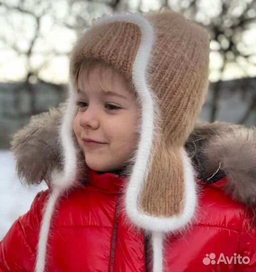 Детская шапка, снуд,шарф,варежки